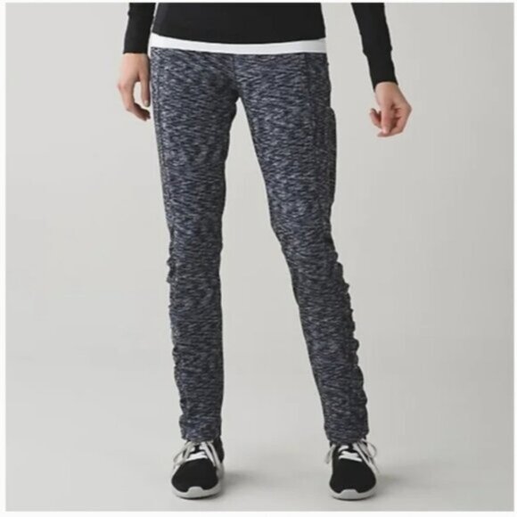 Lululemon Runderful Pant Dramatic Static Slate Black Size 6 - Picture 1 of 9